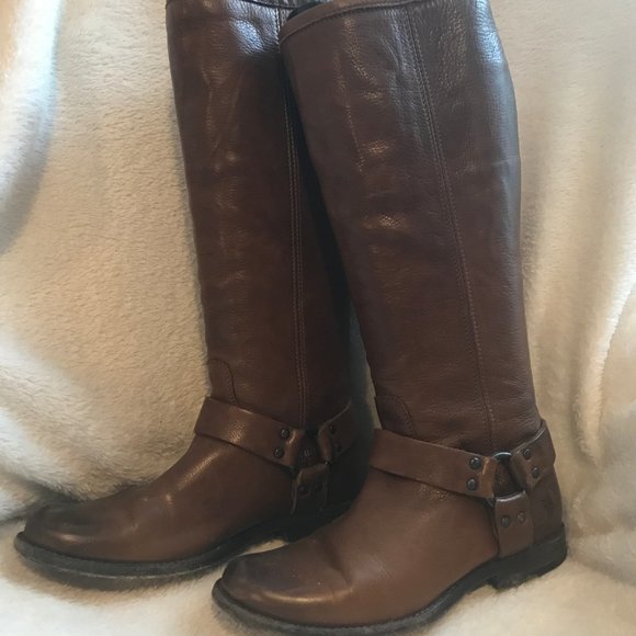 frye phillip harness wide calf